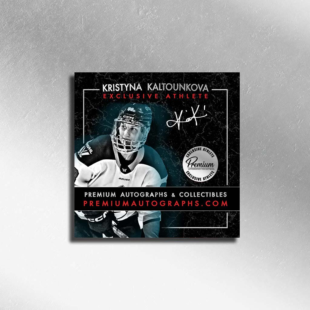 Kristyna Kaltounkova New York Sirens PWHL Autographed Official 2025-26 Game puck