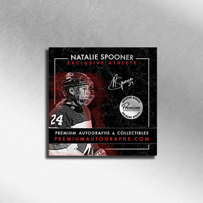 Natalie Spooner Team Canada Autographed 8x10 Photograph On the Attack