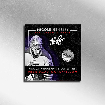 Nicole Hensley Minnesota Frost PWHL Autographed 8x10 Photograph In Net