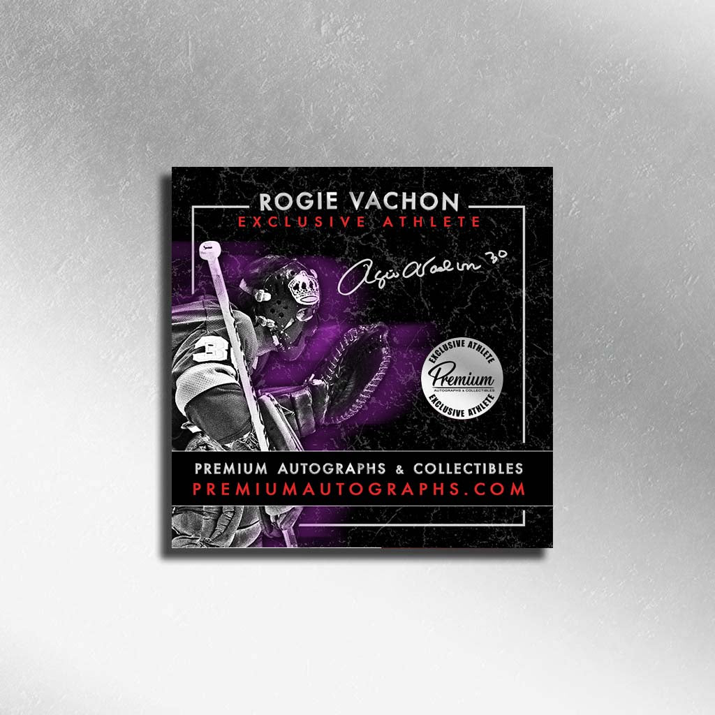 Rogie Vachon & Guy Lapointe Montreal Canadiens Signed 8x10 Photograph w/ HOF Inscriptions