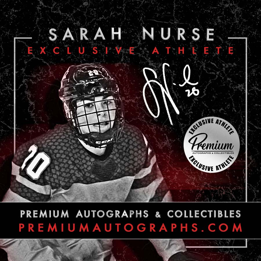 Sarah Nurse Tim Hortons PWHL Autographed Special Edition Barbie by Mattel (Red Jersey)