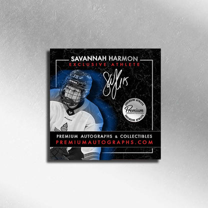 Savannah Harmon Toronto Sceptres  PWHL Autographed 8x10 Photograph With the Puck