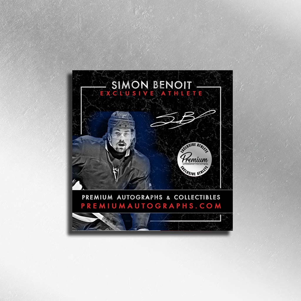 Simon Benoit Toronto Maple Leafs Signed Puck