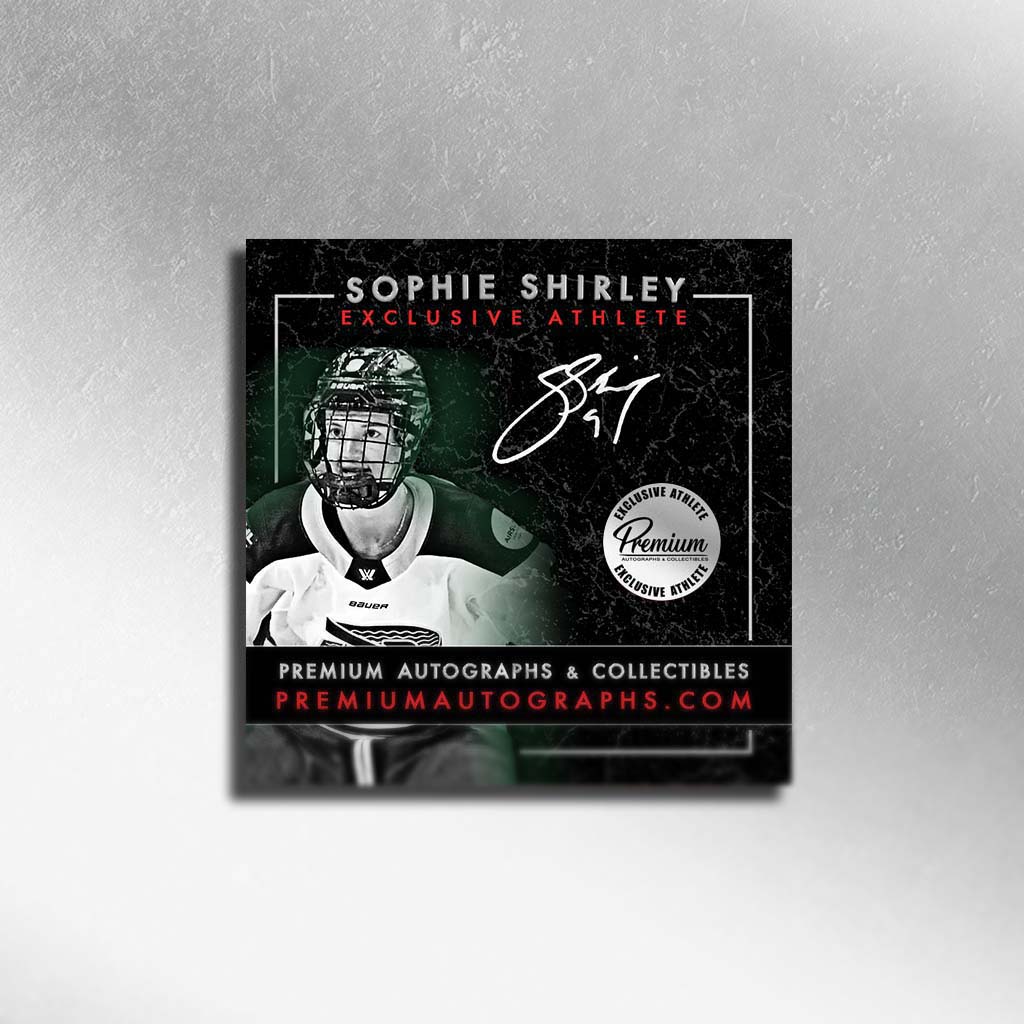 Sophie Shirley Boston Fleet PWHL Autographed Official 2025-26 Game puck