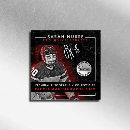 Sarah Nurse Team Canada Autographed 8x10 Photograph With the Puck through Centre Ice