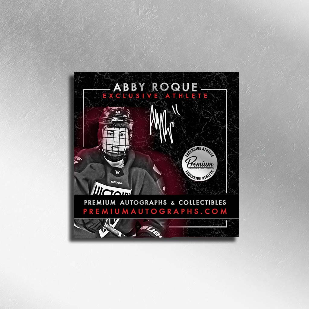 Abby Roque Montreal Victoire Autographed Puck with 2026 WALTER CUP Inscription (PreOrder)