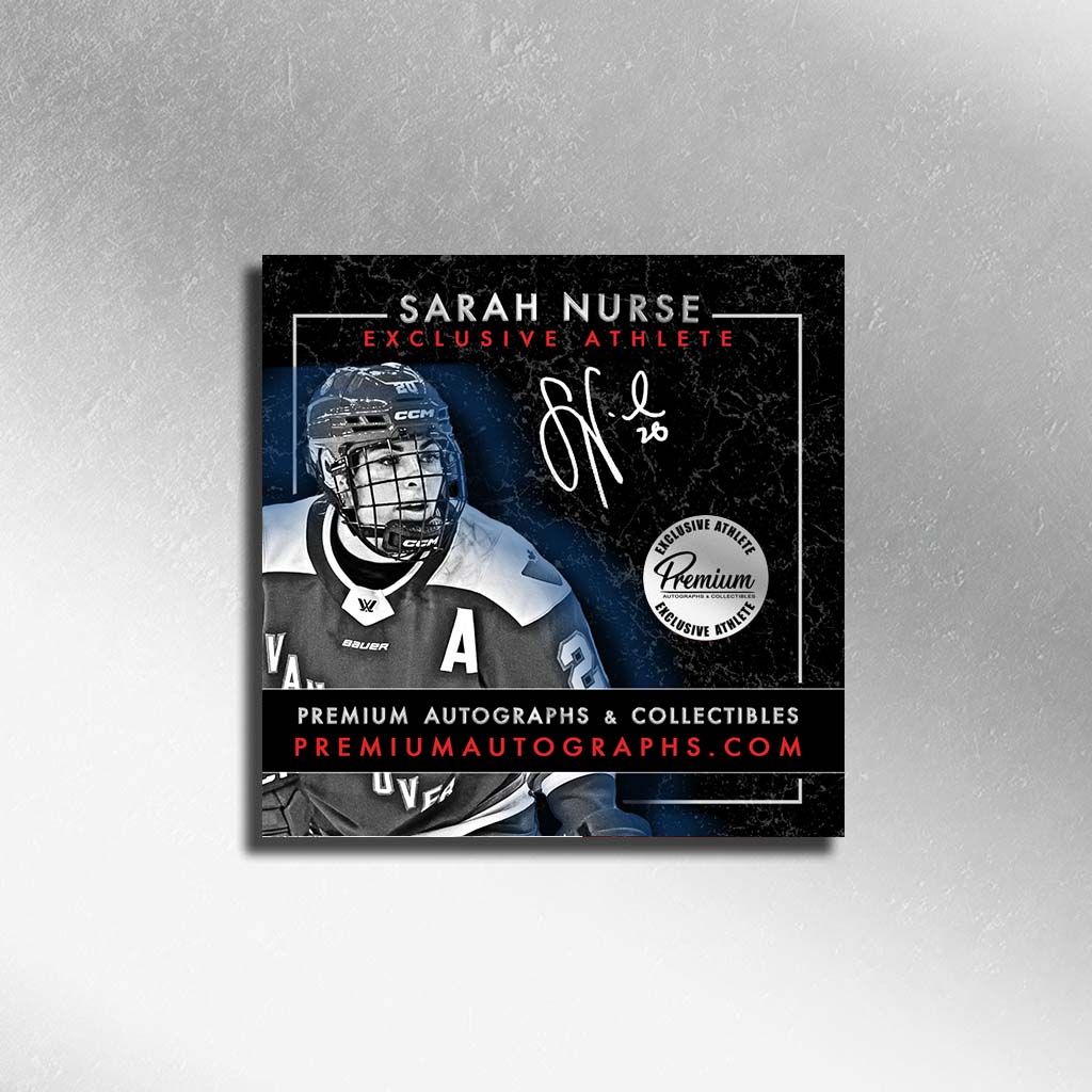 Sarah Nurse Team Canada Autographed 2023-24 Upper Deck Team Canada Hockey Card #55