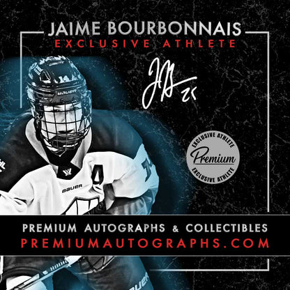 Jaime Bourbonnais New York Sirens Autographed 24-25 Upper Deck PWHL Hockey Card #13 Ltd /14 Nicknames edn. w/ "Jaim" Inscription