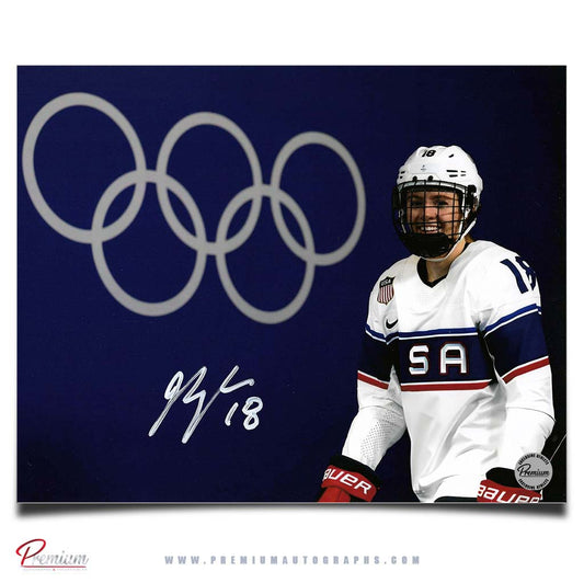 Jesse Compher Team USA  Autographed 8x10 Photograph Olympics