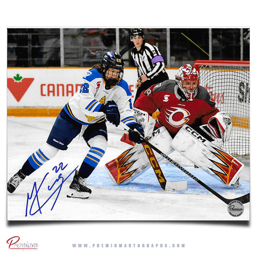 Maggie Connors Toronto Sceptres PWHL Autographed 8x10 Photograph In Front of the Net
