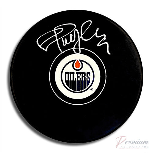 Shayne Corson Edmonton Oilers Signed Puck