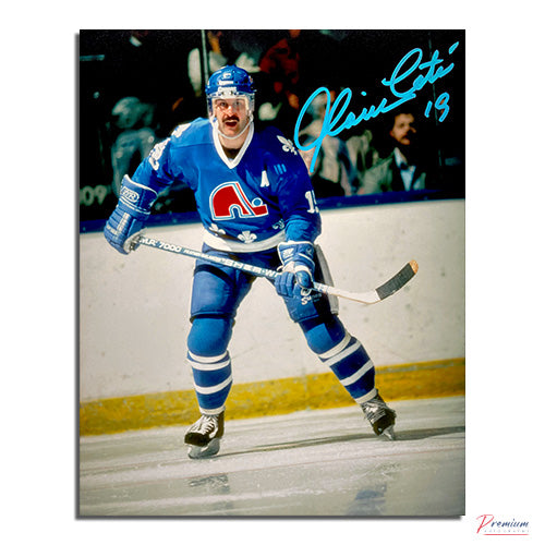 Alain Cote Quebec Nordiques Signed 8x10 Photograph Defensive Zone