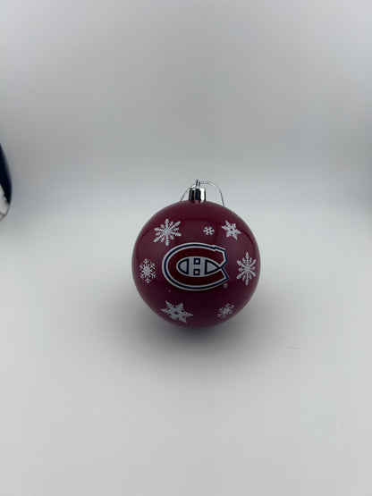 Yvan Cournoyer Autographed Montreal Canadiens Themed Christmas Ornament