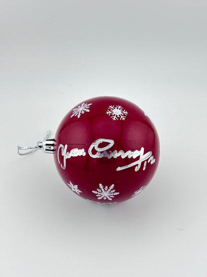 Yvan Cournoyer Autographed Montreal Canadiens Themed Christmas Ornament