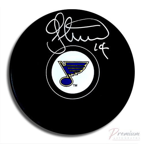 Geoff Courtnall St-Louis Blues Signed Puck