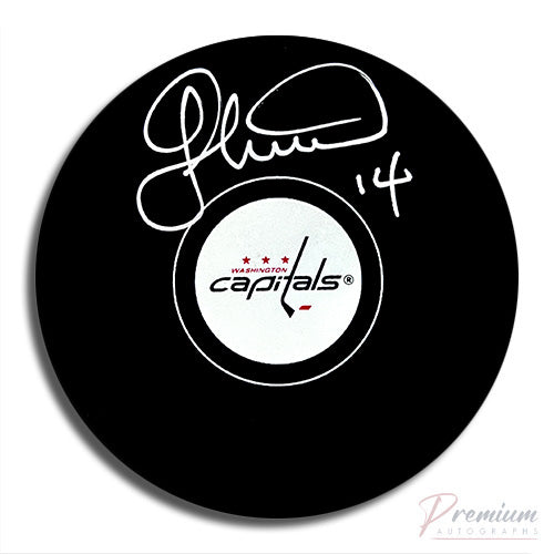 Geoff Courtnall Washington Capitals Signed Puck