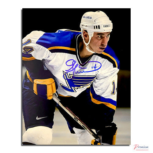 Geoff Courtnall St-Louis Blues Signed 8x10 Photograph