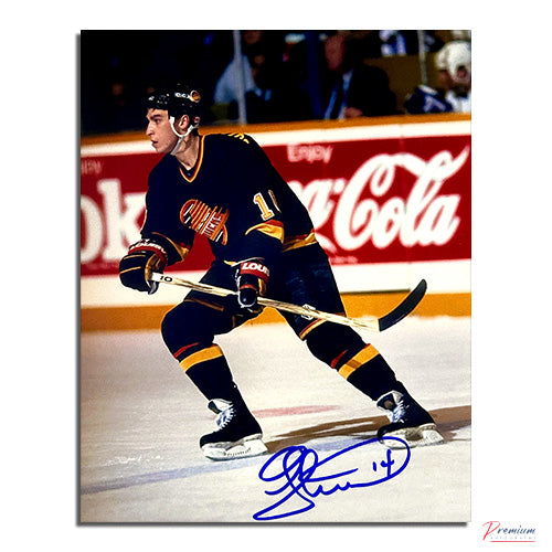 Geoff Courtnall Vancouver Canucks Signed 8x10 Photograph Blue Line