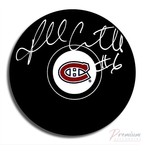 Russ Courtnall Montreal Canadiens Signed Puck