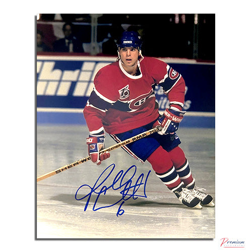 Russ Courtnall Montreal Canadiens Signed 8x10 Photograph Skating