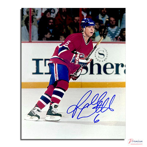 Russ Courtnall Montreal Canadiens Signed 8x10 Photograph Up Ice