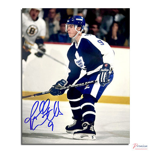 Russ Courtnall Toronto Maple Leafs Signed 8x10 Photograph Vs. Bruins