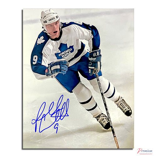 Russ Courtnall Toronto Maple Leafs Signed 8x10 Photograph On the Rush