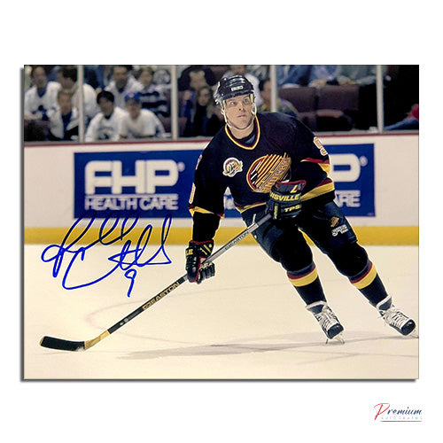 Russ Courtnall Vancouver Canucks Signed 8x10 Photograph