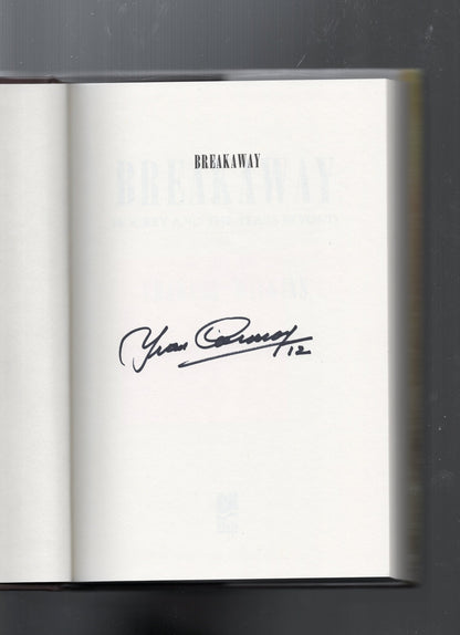 Breakaway Hockey and the Years Beyond Book Autographed Yvan Cournoyer