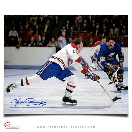 Yvan Cournoyer Montreal Canadiens Autographed 8x10 Photograph Big Shot