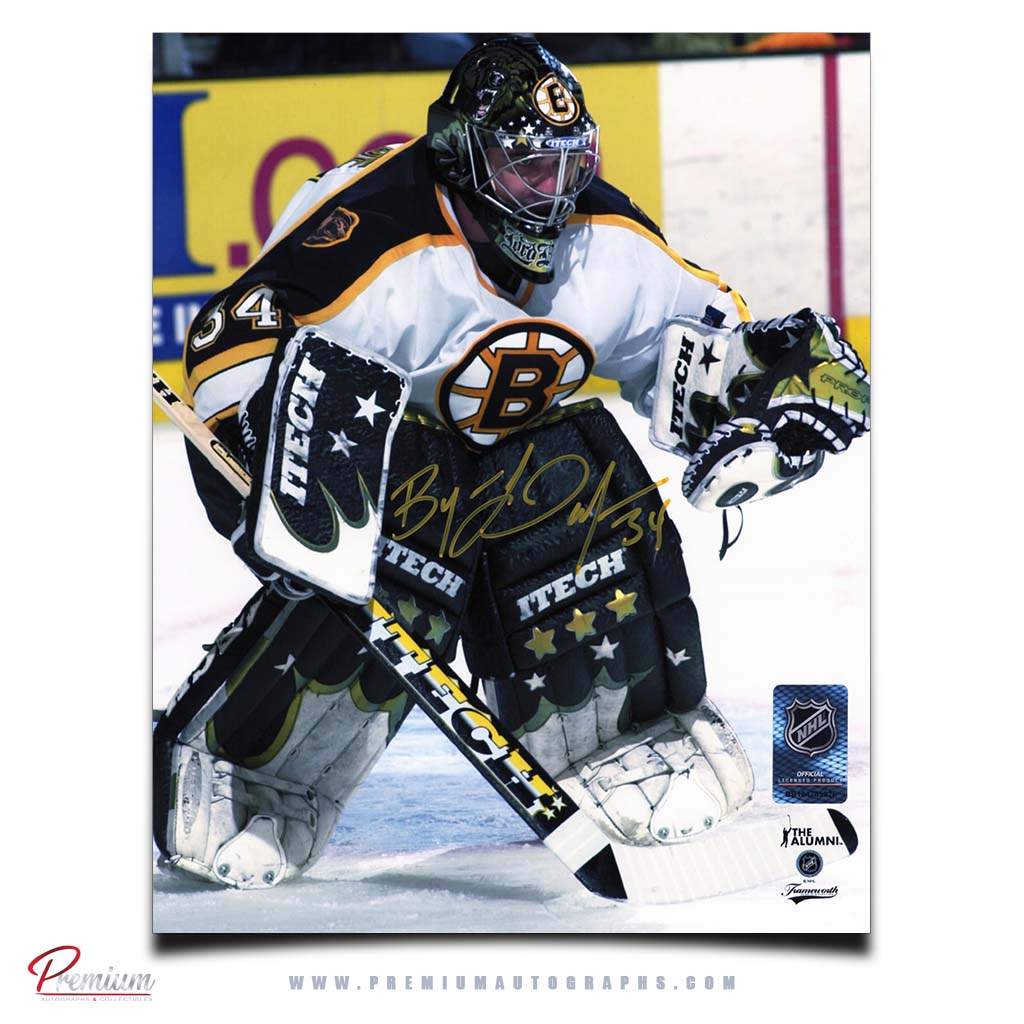 Byron Dafoe Boston Bruins Autographed 8x10 Photograph Focused