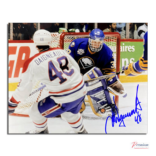 J.J. Daigneault Montreal Canadiens Signed 8x10 Photograph Vs. Hasek