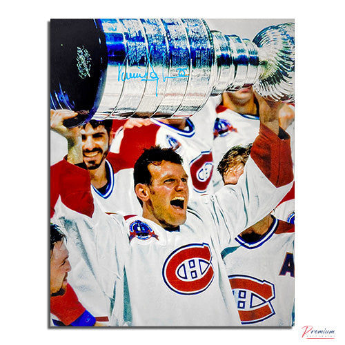 Vincent Damphouse Montreal Canadiens Signed 8x10 Photograph Stanley Cup Celebration