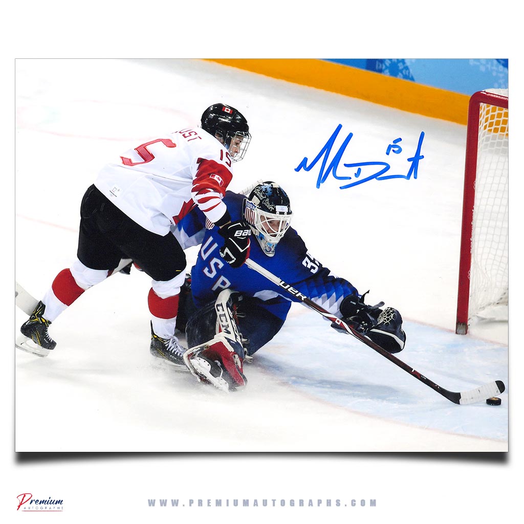 Melodie Daoust Team Canada Signed 8x10 Photograph Goal Vs. Team USA