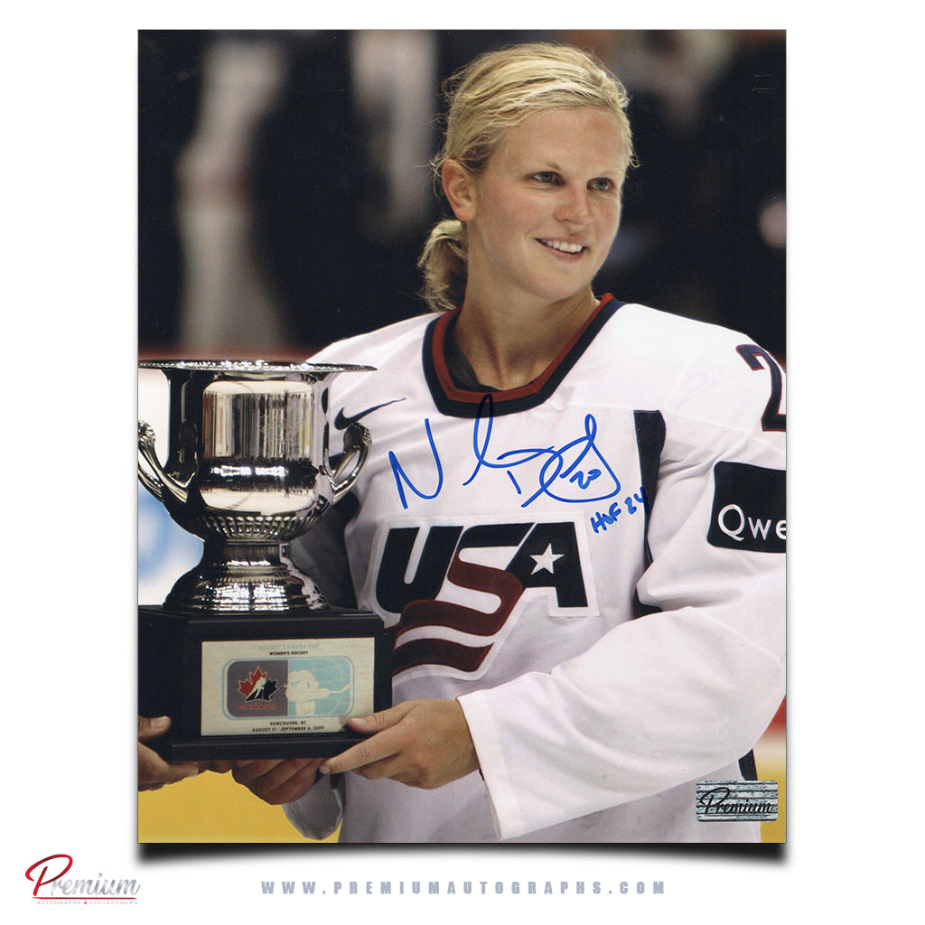 Natalie Darwitz Team USA Autographed 8x10 Photograph HOF 24 Inscription
