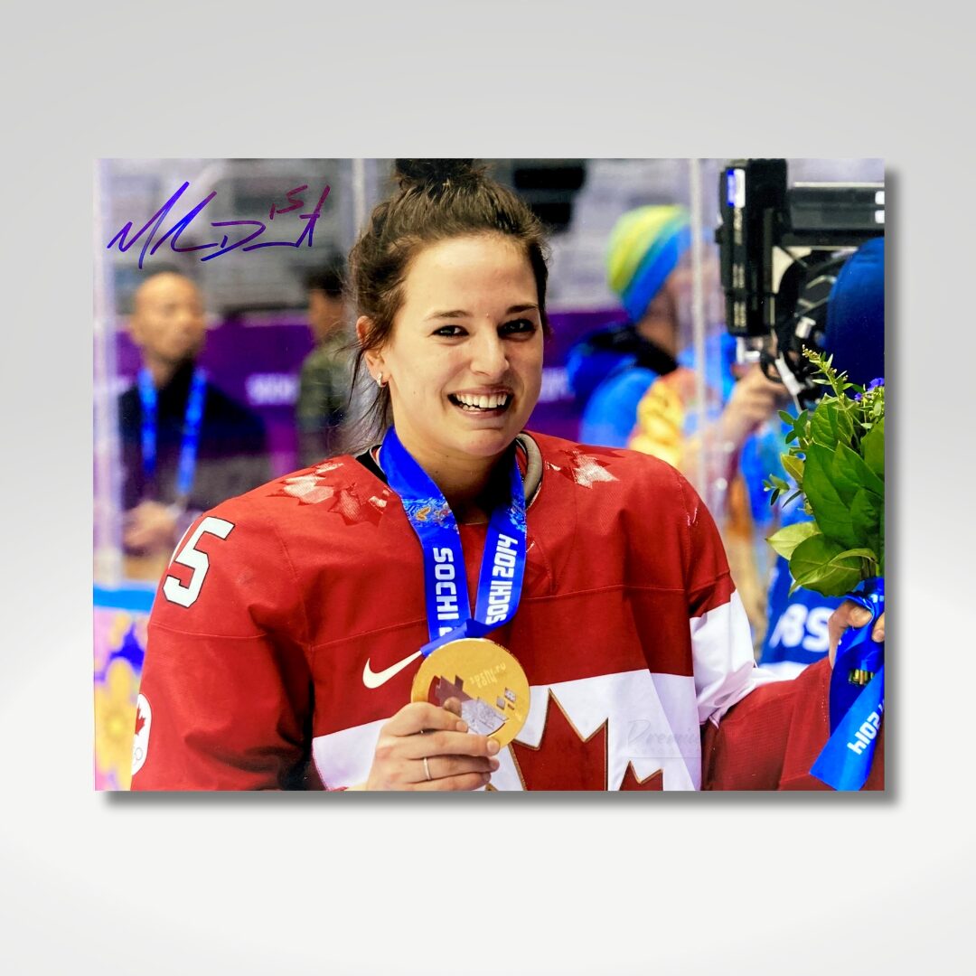 Melodie Daoust Team Canada Signed 8x10 Photograph Gold Medal