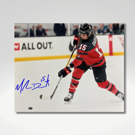 Melodie Daoust Team Canada Signed 8x10 Photograph Slap Shot