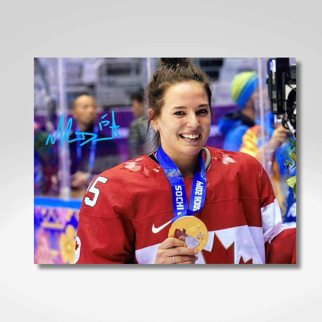 Melodie Daoust Team Canada Signed 8x10 Photograph Gold Medal