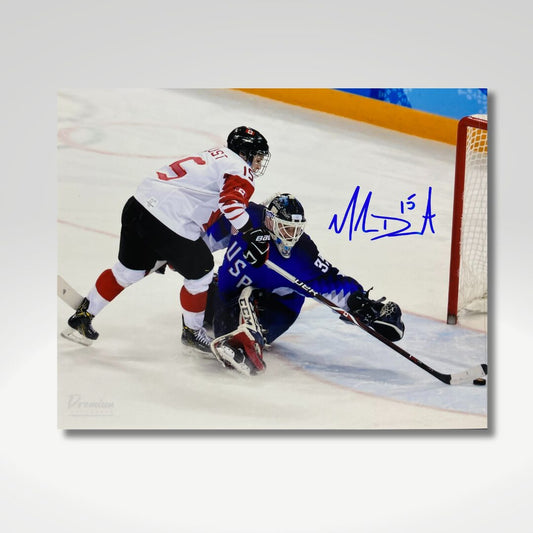 Melodie Daoust Team Canada Signed 8x10 Photograph Goal Vs. Team USA