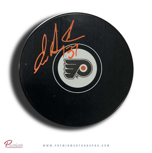 Eric Desjardins Philadelphia Flyers Autographed Puck