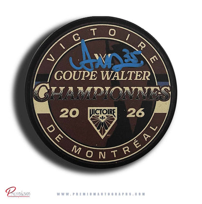 Ann-Renee Desbiens Autographed Montreal Victoire 2026 Walter Cup Champions Puck