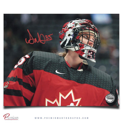 Ann-Renee Desbiens Team Canada Signed 8x10 Photograph Close Up