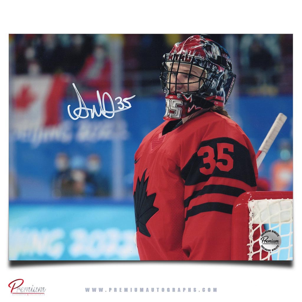 Ann-Renee Desbiens Team Canada Signed 8x10 Photograph Close Up