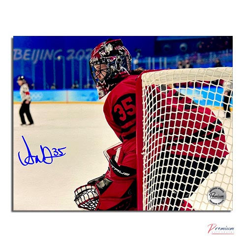 Ann-Renee Desbiens Team Canada Signed 8x10 Photograph Beind the Net