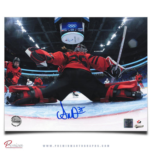 Ann-Renee Desbiens Team Canada Signed 8x10 Photograph Net Cam