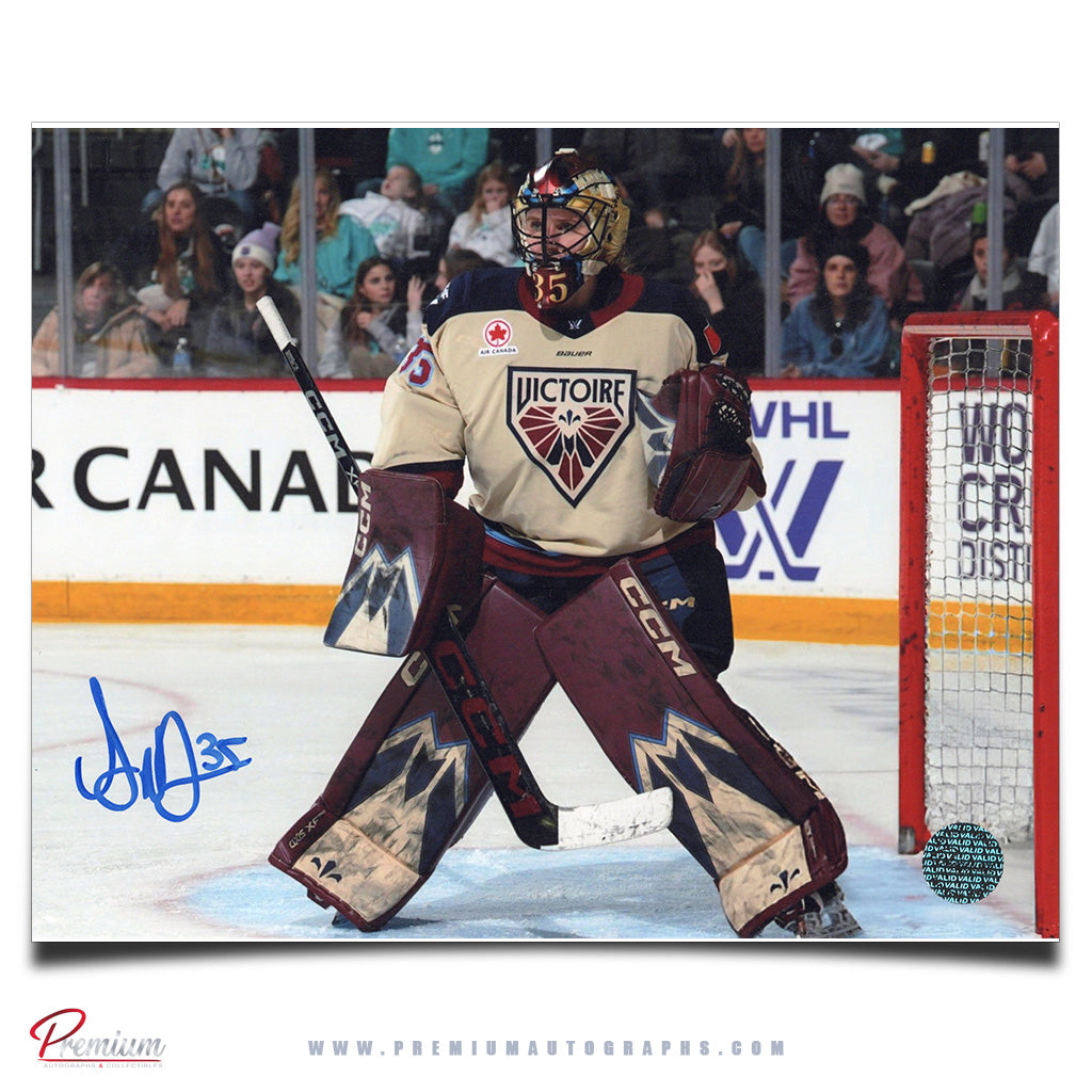 Ann-Renee Desbiens Montreal Victoire Autographed 8x10 Photograph Top of the Crease