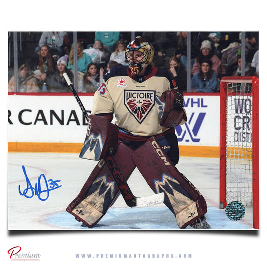 Ann-Renee Desbiens Montreal Victoire Autographed 8x10 Photograph Top of the Crease