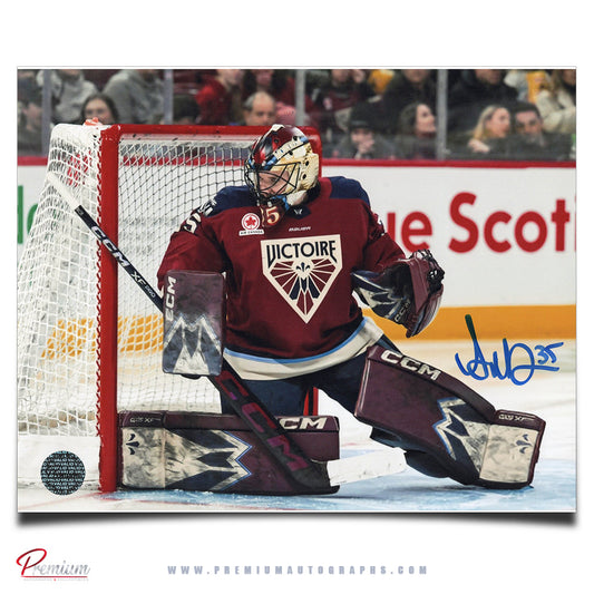 Ann-Renee Desbiens Montreal Victoire Autographed 8x10 Photograph Against the Post