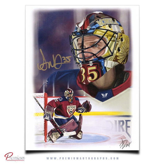 Anne-Marie Desbiens PWHL Montreal Victoire Autographed 11x14 Alex Douglas Print
