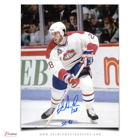 Eric Desjardins Montreal Canadiens Signed 8x10 Photograph Offensive Zone